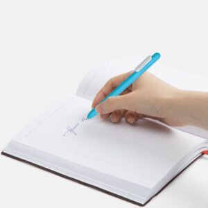 Ручка шариковая Swiper Soft Touch, голубая с белым — изображение 4