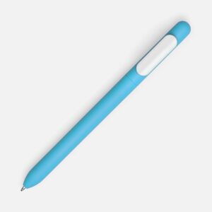 Ручка шариковая Swiper Soft Touch, голубая с белым — изображение 2