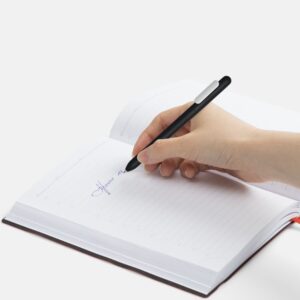 Ручка шариковая Swiper Soft Touch, черная с белым — изображение 4