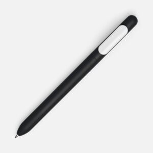 Ручка шариковая Swiper Soft Touch, черная с белым — изображение 2