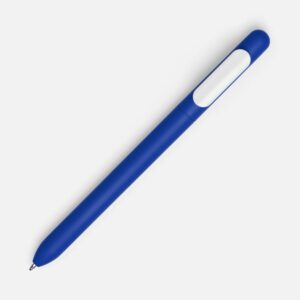 Ручка шариковая Swiper Soft Touch, синяя с белым — изображение 2