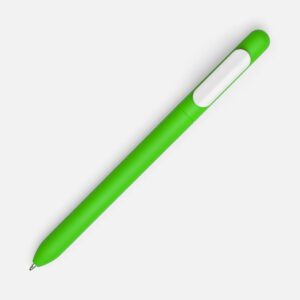 Ручка шариковая Swiper Soft Touch, зеленая с белым — изображение 2
