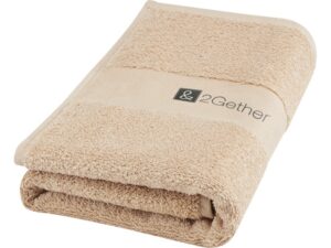Хлопковое полотенце для ванной Charlotte 50x100 см с плотностью 450 г/м2, бежевый — изображение 4