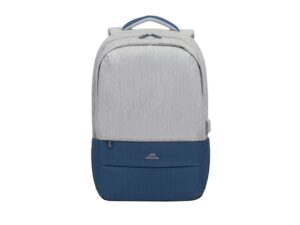 RIVACASE 7567 grey/dark blue рюкзак для ноутбука 17.3 / 6 — изображение 2