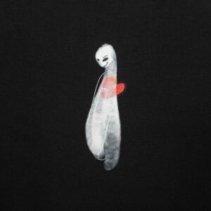 Футболка женская Ghost of Love, черная — изображение 4