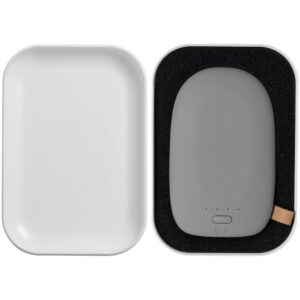 Аккумулятор с беспроводной зарядкой Pebble Wireless 9000 мАч, серый — изображение 7