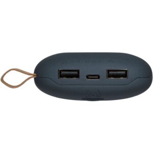 Аккумулятор с беспроводной зарядкой Pebble Wireless 9000 мАч, серо-синий — изображение 4
