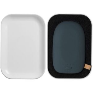 Аккумулятор с беспроводной зарядкой Pebble Wireless 9000 мАч, серо-синий — изображение 7