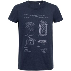 Футболка приталенная Old Patents. Lighter, синий меланж — изображение 2
