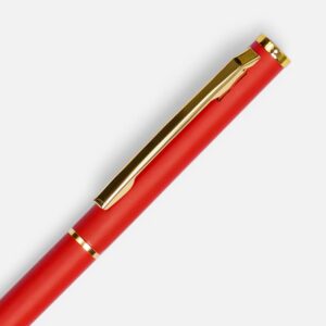 Ручка шариковая Hotel Gold, ver.2, матовая красная — изображение 3