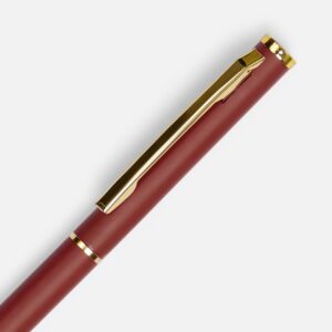 Ручка шариковая Hotel Gold, ver.2, матовая бордовая — изображение 3