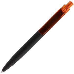 Ручка шариковая Prodir QS01 PRT-T Soft Touch, черная с оранжевым — изображение 4