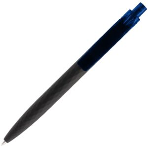Ручка шариковая Prodir QS01 PRT-T Soft Touch, черная с синим — изображение 4