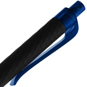 Ручка шариковая Prodir QS01 PRT-T Soft Touch, черная с синим — изображение 6