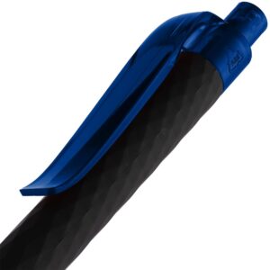 Ручка шариковая Prodir QS01 PRT-T Soft Touch, черная с синим — изображение 5