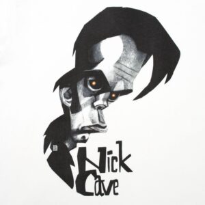 Футболка «Меламед. Nick Cave», белая — изображение 3