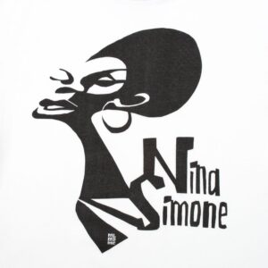 Футболка женская «Меламед. Nina Simone», белая — изображение 3