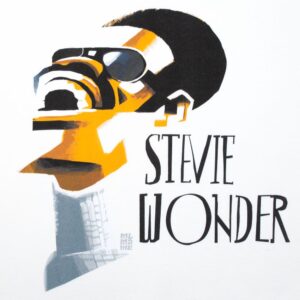 Толстовка «Меламед. Stevie Wonder», белая — изображение 4