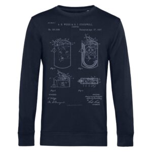 Свитшот Old Patents. Lighter, темно-синий — изображение 2