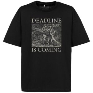 Футболка оверсайз Deadline, черная — изображение 3
