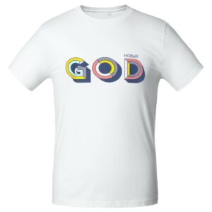 Футболка мужская «Новый GOD», белая — изображение 2