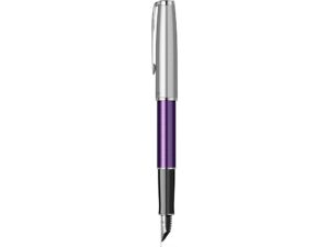 Перьевая ручка Parker Sonnet Essentials Violet SB Steel CT, перо: F, цвет чернил black, в подарочной упаковке. — изображение 3
