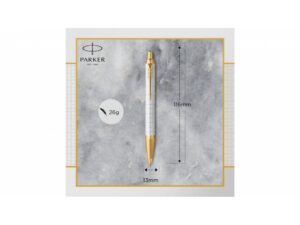 Шариковая ручка Parker IM Premium K318  Pearl GT, стержень: M, цвет чернил: blue, в подарочной упаковке. — изображение 4