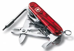 Офицерский нож CyberTool L, полупрозрачный красный — изображение 3