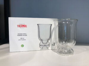 Набор стаканов из двойного стекла тм THERMOS 0,3L, в наборе 2 шт. — изображение 3
