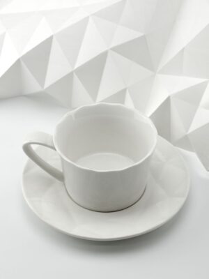 Чайная пара Diamante Bianco, белая — изображение 4
