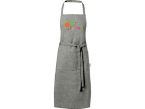 Pheebs 200 g/m2 recycled cotton apron, черный — изображение 4