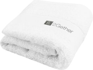 Хлопковое полотенце для ванной Sophia 30x50 см плотностью 450 г/м2, белый — изображение 4
