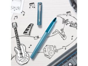 Ручка-роллер Parker Vector XL Teal CT, цвет чернил black, стержень: F, в подарочной упаковке. — изображение 19