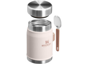 Банка для еды объемом 400 мл с ложкой-вилкой Stanley Legendary - Light pink — изображение 3
