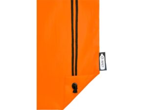 Рюкзак со шнурком Oriole из переработанного ПЭТ, оранжевый — изображение 5