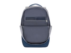 RIVACASE 7567 grey/dark blue рюкзак для ноутбука 17.3 / 6 — изображение 11