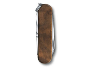 Нож-брелок VICTORINOX Classic SD, 58 мм, 5 функций, деревянная рукоять — изображение 4