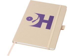 Блокнот Honua форматом A5 из переработанной бумаги с обложкой из переработанного ПЭТ, бежевый овсяный — изображение 5