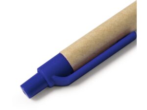 Ручка шариковая ALDER из переработанного картона, натуральный/королевский синий — изображение 3