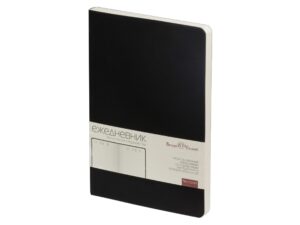 Ежедневник А5 недатированный Megapolis Velvet Flex, черный