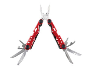 Мультитул Stinger, 105x40 мм, 13 функций, сталь, красно-серебристый, в комплекте нейлоновый чехол — изображение 2