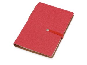 Блокнот А6 Write and stick с ручкой и набором стикеров, красный