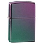 Зажигалка ZIPPO Classic с покрытием Iridescent, латунь/сталь, фиолетовая, матовая, 38x13x57 мм