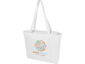 Weekender эко-сумка из переработанного материала Aware™ плотностью 500 г/м² - Белый — изображение 6