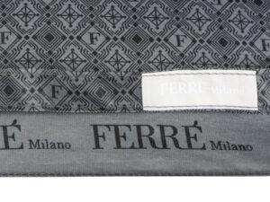 Зонт складной автоматический Ferre Milano, серый — изображение 9