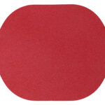 ПАТЧ ОВАЛ nubuk (красный) 6,0 х 5,0 см