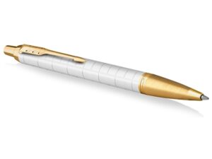 Шариковая ручка Parker IM Premium K318  Pearl GT, стержень: M, цвет чернил: blue, в подарочной упаковке. — изображение 3