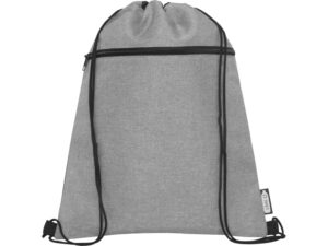 Рюкзак со шнурком Ross из переработанного ПЭТ, heather medium grey — изображение 2