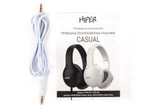 HIPER Наушники накладные WIRED CASUAL WHITE HTW-OV2 — изображение 9
