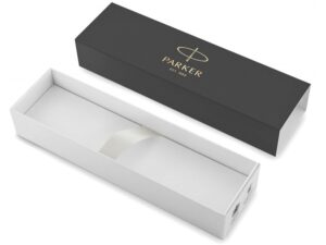 Ручка роллер Parker IM Premium Warm Silver (grey)  GT, стержень: F, цвет чернил: black, в подарочной упаковке. — изображение 9
